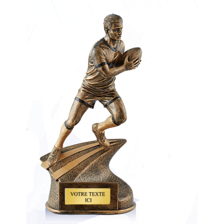 TROPHEE RESINE RUGBY 21 CM / 34 CM - Only Rugby